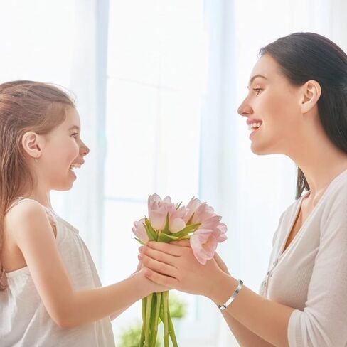 هدايا الأم للنساء أساور الكفة، هدايا للأم من ابنتها، هدايا عيد الأم لأفضل أم، هدايا عيد الأم للأم، هدايا مضحكة فريدة من نوعها سوار مجوهرات لعيد الأم/عيد الميلاد in Kuwait