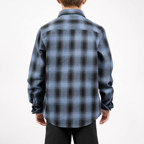 FASTHOUSE Youth Saturday Night Special Flannel، أزرق غامق/أسود in Kuwait