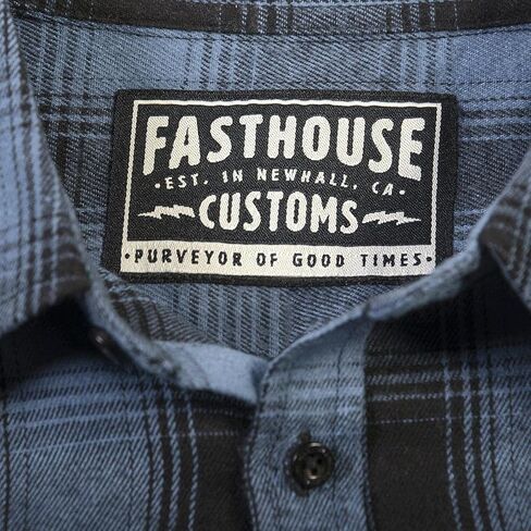 FASTHOUSE Youth Saturday Night Special Flannel، أزرق غامق/أسود in Kuwait