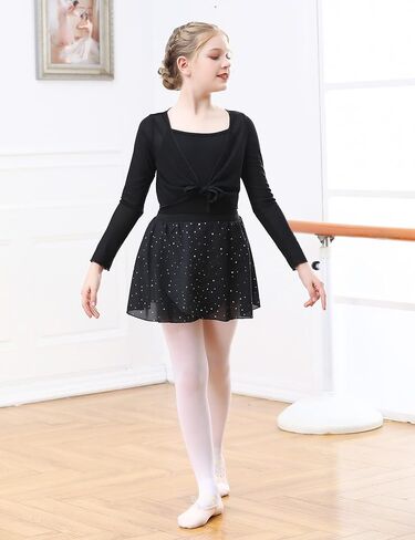 2 حزمة الفتيات الباليه التنانير الأسود الوردي الرقص توتو حجم 8-9 سنة سباركلي راقصة الباليه Dancewear لفئة الرقص in Kuwait