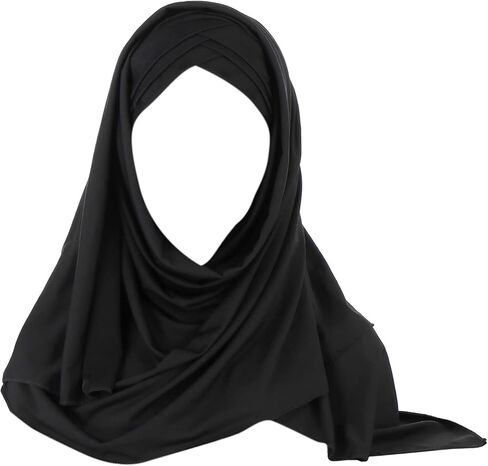 AIBEARTY Women Glitter Sequin Hijab Muslim Head Wrap Scarf Long Turban Headband Hair Cap Shawl in Kuwait