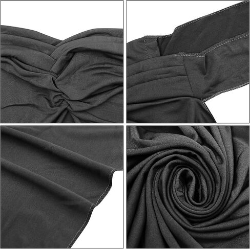 AIBEARTY Women Glitter Sequin Hijab Muslim Head Wrap Scarf Long Turban Headband Hair Cap Shawl in Kuwait