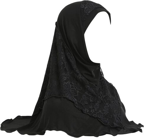 وشاح حجاب نسائي لامع مزين بالترتر من AIBEARTY وشاح لف رأس إسلامي طويل وعصابة رأس وشال للشعر in Saudi Arabia
