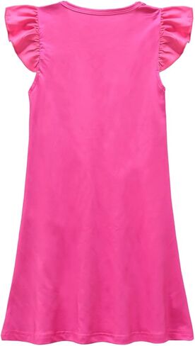 Music Singer Princess Dress Cartoon Short Sleeve Casual Dresses Fashion Singer Fans Costume for Kids Girls Toddler in Kuwait