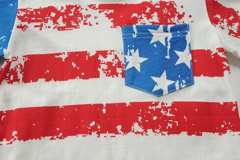 American Flag Shirt for Toddler Boy Girl 4th of July T-Shirt Kids Patriotic Tees Tops in Saudi Arabia
