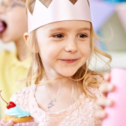 فيجويبرو هدايا حفلات الرقص للبنات، قلادة راقصة الباليه هدايا للبنات، مجوهرات بالحرف الاول من A-Z بدلاية باليه هدايا عيد ميلاد للبنات والابنة وابنة الاخت in Kuwait