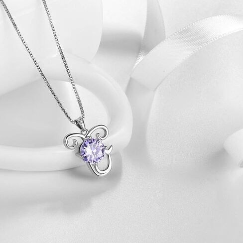 أورورا الدموع زودياك كوكبة القلائد النساء 925 فضة كريستال جوهرة قلادة زركون الميلاد مجوهرات سحر يؤرخ مجوهرات in Kuwait