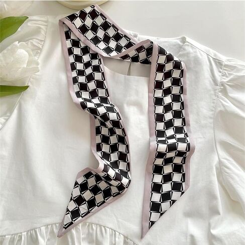 4 Pack Purse Scarf for Bags Silk Head Scarf for Hair Handbag Women Scarfs Band Hair Neck Scarves Fashion Gifts,39 in Kuwait