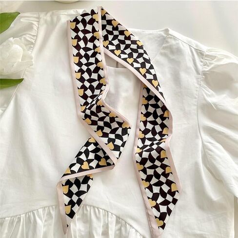 4 Pack Purse Scarf for Bags Silk Head Scarf for Hair Handbag Women Scarfs Band Hair Neck Scarves Fashion Gifts,39 in Kuwait