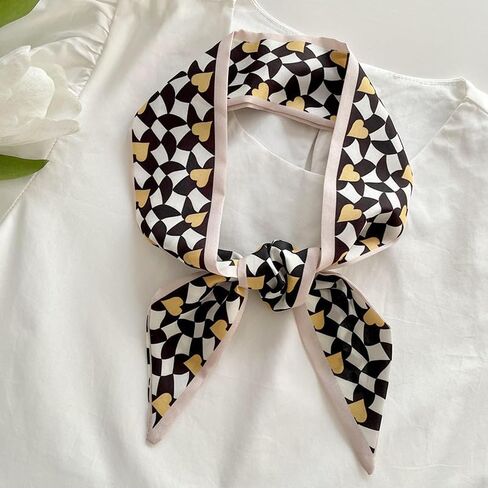 4 Pack Purse Scarf for Bags Silk Head Scarf for Hair Handbag Women Scarfs Band Hair Neck Scarves Fashion Gifts,39 in Kuwait