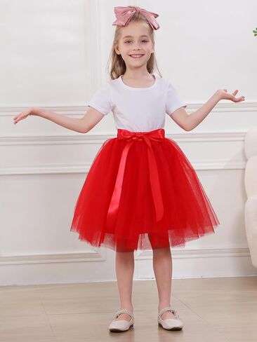DGSHIRLDJO 7 Layers Girls Tutu Skirts, Puffy Tulle Ballet Tutu Skirt for Toddler Girls 3-10 Years Birthday/Daily Wear/Costume in Saudi Arabia