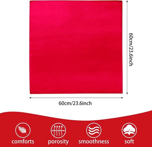 GHGMAO Silk Feeling Scarf for Women Square Stain Scarf Ladies Head Scarves Retro Neck Scarf Solid Color Slik Like Bandana in Saudi Arabia