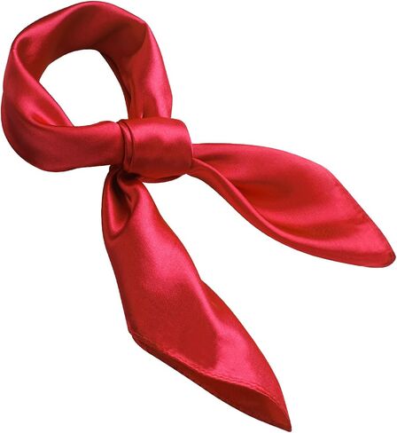 GHGMAO Silk Feeling Scarf for Women Square Stain Scarf Ladies Head Scarves Retro Neck Scarf Solid Color Slik Like Bandana in Saudi Arabia