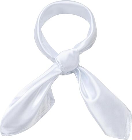 GHGMAO Silk Feeling Scarf for Women Square Stain Scarf Ladies Head Scarves Retro Neck Scarf Solid Color Slik Like Bandana in Saudi Arabia