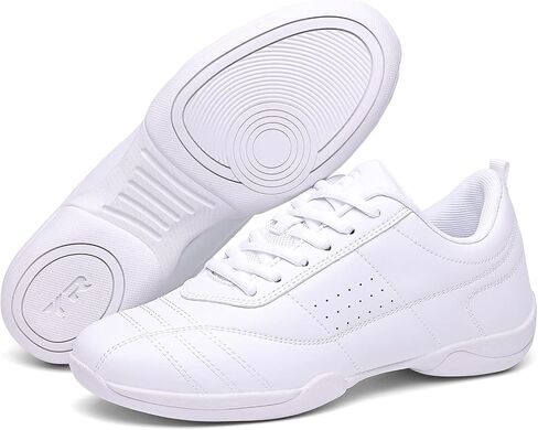 WUIWUIYU Boys Girls White Lace-up School Cheer Shoes Chearleading Dancing Sports Shoe Sneakers in Saudi Arabia