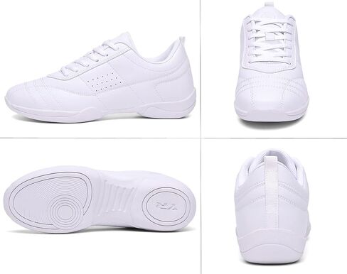WUIWUIYU Boys Girls White Lace-up School Cheer Shoes Chearleading Dancing Sports Shoe Sneakers in Saudi Arabia