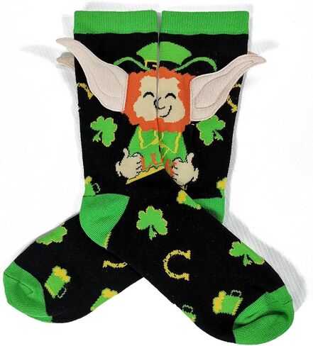 جوارب عيد القديس باتريك من ايلودي او، جوارب ايرلندية مع اذنين، جوارب لاكي نوفيلتي للرجال والنساء in Kuwait
