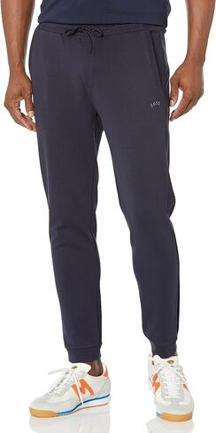 BOSS Men's Curved Logo Regular Fit Cuffed Sweatpants in Kuwait