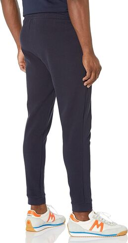 BOSS Men's Curved Logo Regular Fit Cuffed Sweatpants in Kuwait