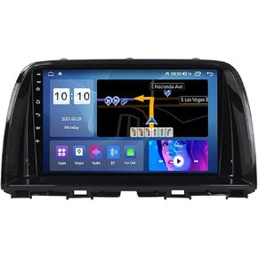 9 inch Car Stereo with Carplay Android Auto fit for Mazda CX-5 2013-2016 Double Din Android 12.0 Touch Screen Car Radio Receiver w/WiFi GPS Navigation Bluetooth Backup Camera - 2+32G