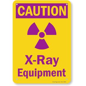SmartSign "Caution - X-Ray Equipment" Sign | 7" x 10" Plastic