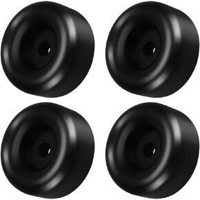 4pcs 2.5in Trailer Ramp Door Bumper, Round Rubber Bump Stops Solid Heavy Duty fit for Truck Gates Doors Cargo Hatch, Truck Tailgates, Rubber Ramp Bumpers Trailer Accessories
