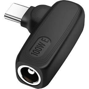 PNGKNYOCN 100W PD USB Type C to DC 6.3mm x 3.0mm Adapter,90 Degree DC 6.3 x 3.0mm Female to USB Type C Male Power Charging Adapter for Laptop Power Supply