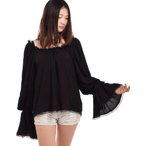 BLESSUME Medieval Wench Renaissance Cosplay Costume Peasant Bloue Top