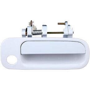 ECCPP Door Handle Exterior Outside Outer Front Passenger Side Replacement for 1992 1993 1994 1995 1996 for Toyota Camry White