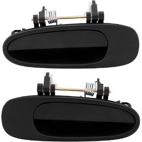 Exterior Door Handles Rear Driver Passenger Side Replacement for 1993-1997 for Toyota Corolla Black(2pcs)