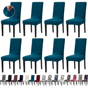 Chair Covers, Dining Room Chair Covers, Stretch Kitchen Chair Covers/Dining Room Chair Covers Set of 4, Removable Washable Dining Chair Slipcovers for Home, Hotel, Banquet