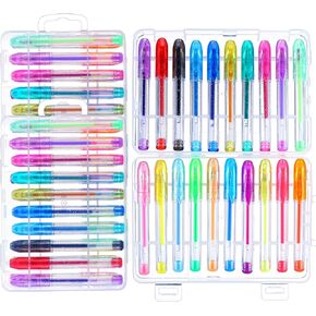 40 Pcs Mini Scented Glitter Gel Pens 20 Colors Tiny Pen Glitter, Neon and Pastel Scented Gel Pens for Kids Adults Art Stationery Coloring Books Office School and Home