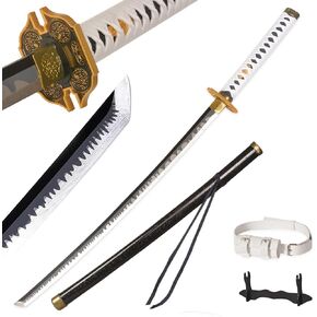 40" Anime Vergil Sword Yamato Sword in Plastic with Display Stand and Belt,for Cosplay,Collectible Display,Gift