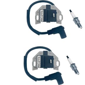 21171-0743 Ignition Coil Pack 2Pcs Replaces 21171-0738, 21171-7047, 21171-0711 Fit Kawasaki FR651V FR691V FR730V FX651V FX691V FX730V FX751V FX801V FX850V FX921V For John Deere X300-X500