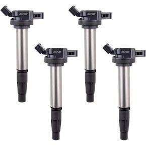 MAS Set of 4 Ignition Coil Pack Compatible with Toyota Lexus Scion Prius V Plug-In Corolla Matrix CT200H XD IM 2009 2010 2011 2012 2013 2014 2015 2016 2017 1.8L L4 Replacement for UF596 90919-02252