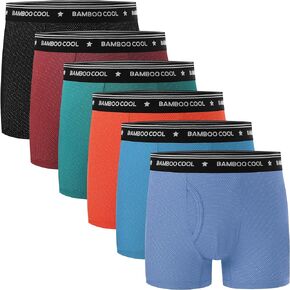 Boy's Cool Mesh Underwear Breathable Boxer Briefs Moisture-Wicking Multicolor 6 Pack
