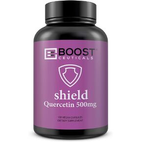 Pure Quercetin Vegan 500mg Non GMO No Stearates Gluten Free 500 mg Quercetin Supplements - Over 90 day Supply