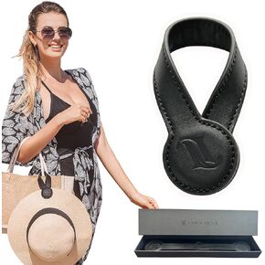 Magnetic Hat Clip for Travel on Bag | Fashionable Travel Accessories For Women | Leather Hat Holder With Strong Magnet For Handbags, Purses, Backpacks, Luggage, And Totes
