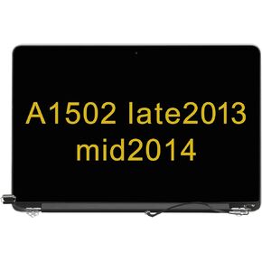 قطع غيار شاشة LCD لجهاز MacBook Pro 13 "Retina A1502 أواخر 2013 منتصف 2014 جزء إصلاح عرض التجميع الكامل 661-8153