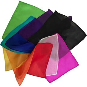 12" Assorted Color Silks - Pack of 10 - Includes Trick Instructions