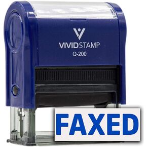 Simple FAXED Self-Inking Office Rubber Stamp (Black) - Large