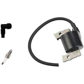 PARTSRUN #21121-2070 （ID#ZH7157）Ignition Coil With F7TC Spark Plug and Boot Fits Kawasaki FC420V Replace John Deere AM109209 ZF127B-HHS