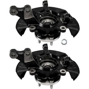 Torchbeam 2PCS Front Steering Knuckle & Wheel Bearing Hub Assembly Replacement for Corolla 2003-2008, Passenger and Driver Side Replaces 698-389 698-388