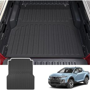 powoq Truck Bed Mat Compatible with 2022-2024 Hyundai Santa Cruz 4.3FT Truck Bed Liner Cargo Mat Cargo Liner Replacement for 2022 2023 2024 Hyundai Santa Cruz Accessories