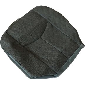 Driver Side Bottom Cloth Fabric Seat Cover, Compatible with 2003-2007 Silverado 1500 2500 3500 1500HD 2500HD, Dark Gray Seat Cushion Protector Cloth Cover, Front Left
