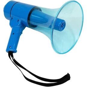 Seismic Audio - SA-MEGA6 Professional 8" Megaphone Bullhorn with Built-in Microphone and Siren - Water Resistant Perfect for Indoor/Outdoor Sporting Events, Cheer Safety Drills and Crowd Control