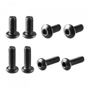 uxcell M2.5x6mm 100pcs M2.5x8mm100pcs, Thread 10.9 Alloy Steel Button Head Hex Socket Cap Screw Bolt