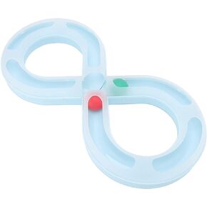 Cat Toys, Cat Tray Toys Kitten Turntable Figure 8 Shaped Cat Turntable Track Ball Toy, Interesting Turntable Kitten Ball Track Toy for Pet Cat Interactive Entertainment