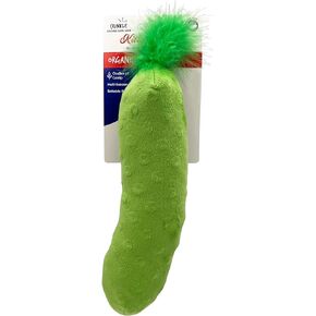 Huxley & Kent Kicker Cat Toy | Pickle | Large Strong Catnip Filled Crinkle Cat Toy | Plush and Burlap Toy Promotes Natural Hunting Instinct | Kittybelles