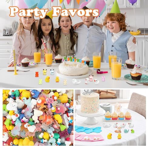 800 Pcs Mini Resin Animals Figures Bulk Miniature Toys Garden Accessories for Pranks Hide Party Gift Duck Tiny Resin Toys for Crafts Micro Landscape Plant Pots Dollhouse(Classic) in Saudi Arabia